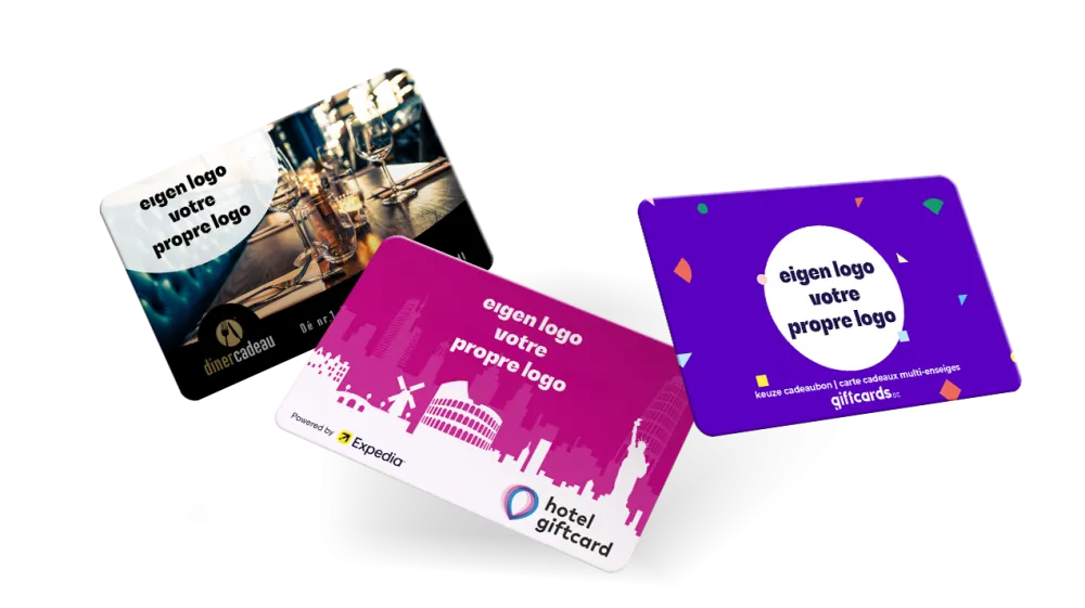 Je bedrijfslogo op de cadeaubon